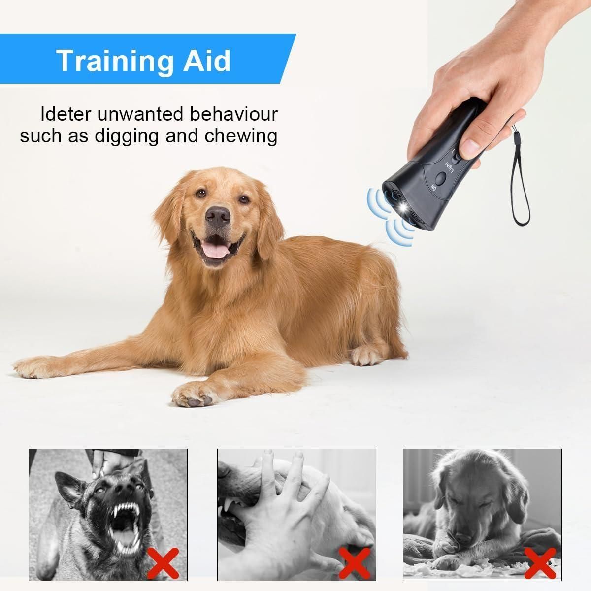 Ultrasonic Dog Chaser – Handheld Animal Repeller to Stop Aggressive Dogs & Animal Attacks Safely