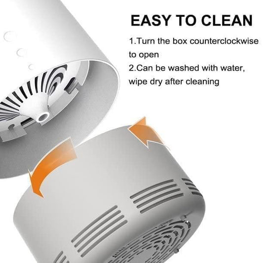 Mahin Electronic LED Mosquito Killer Lamp – USB Powered Insect Trap with Silent Suction Fan for Home, Bedroom & Office