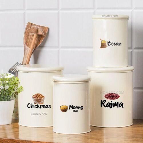 3D Waterproof Kitchen Spice Jar Label Stickers: