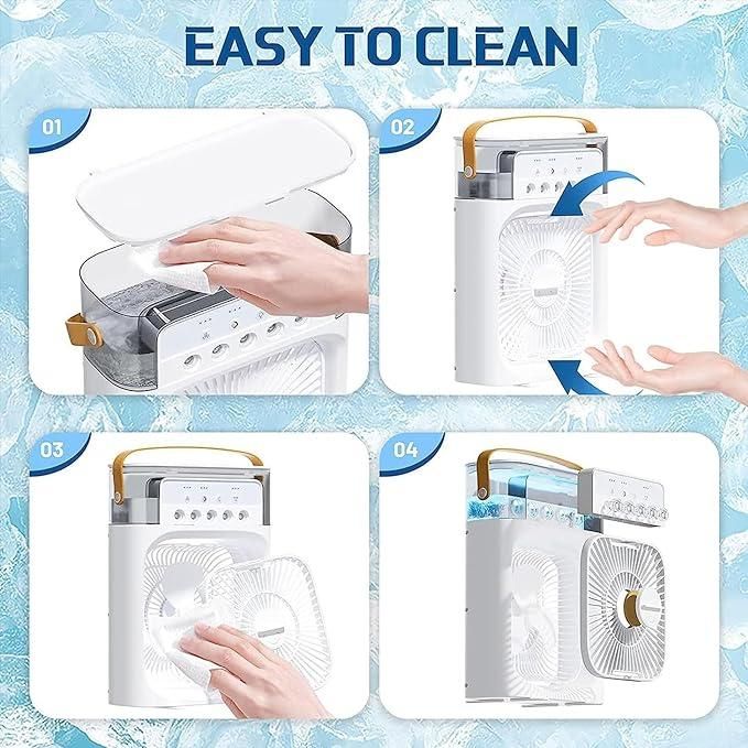 USB Electric Mini Air Cooler Fan – Portable Desktop Cooling Fan with Water Mist Function for Home, Office & Travel