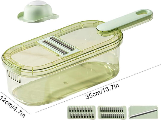 Multi-Function Vegetable Slicer – Precision Cutter with Interchangeable Blades for Effortless Chopping, Slicing, and Dicing