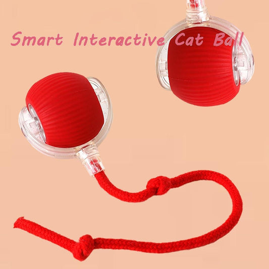 Interactive Rolling Cat Ball Toy – Smart Motion-Activated Toy for Indoor Cats | Rechargeable & Self-Rotating with LED Lights