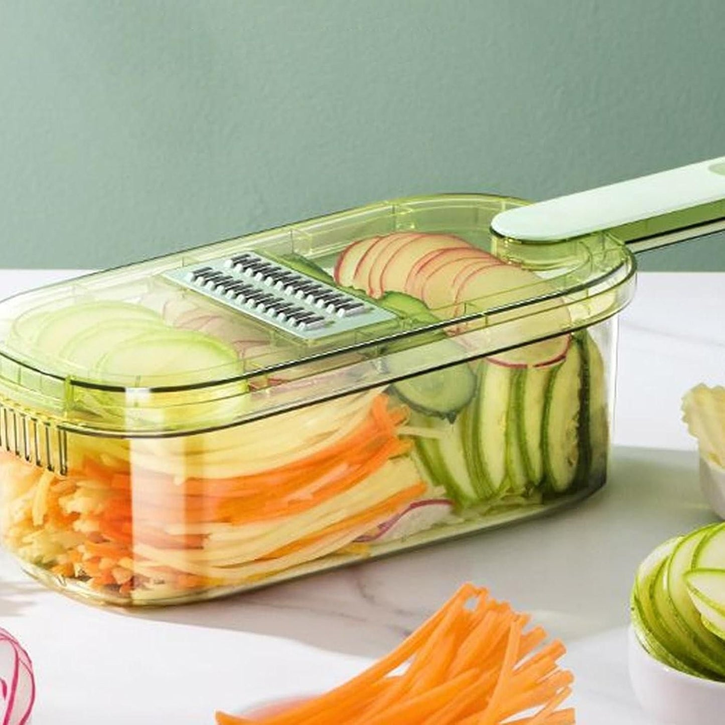 Multi-Function Vegetable Slicer – Precision Cutter with Interchangeable Blades for Effortless Chopping, Slicing, and Dicing
