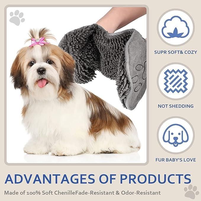 Ultra Soft Microfiber Pet Towel – Super Absorbent & Quick-Drying Bath Towel for Dogs & Cats