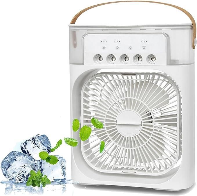 USB Electric Mini Air Cooler Fan – Portable Desktop Cooling Fan with Water Mist Function for Home, Office & Travel