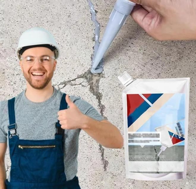 Heavy-Duty Concrete Crack Repair Adhesive – 100g Tube (Pack of 1) | Industrial-Strength Sealant for Walls, Floors & Ceilings
