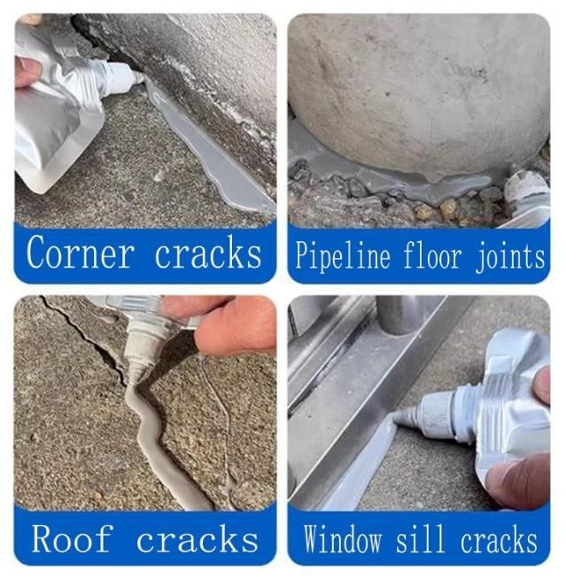 Heavy-Duty Concrete Crack Repair Adhesive – 100g Tube (Pack of 1) | Industrial-Strength Sealant for Walls, Floors & Ceilings