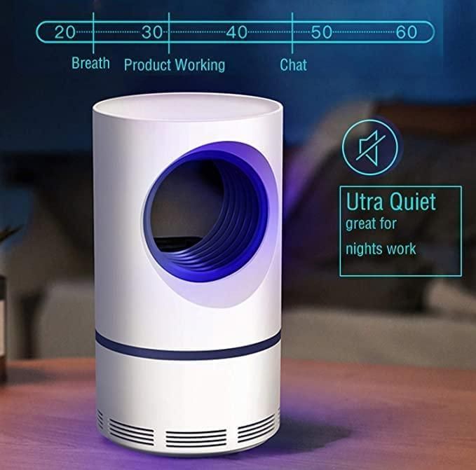 Mahin Electronic LED Mosquito Killer Lamp – USB Powered Insect Trap with Silent Suction Fan for Home, Bedroom & Office