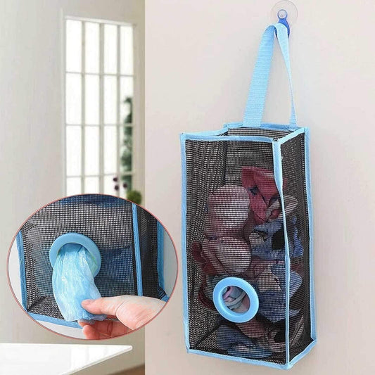 Trash Bag Organizer & Dispenser – Wall-Mounted or Drawer Plastic Bag Holder for Kitchen, Bathroom, or Laundry Room