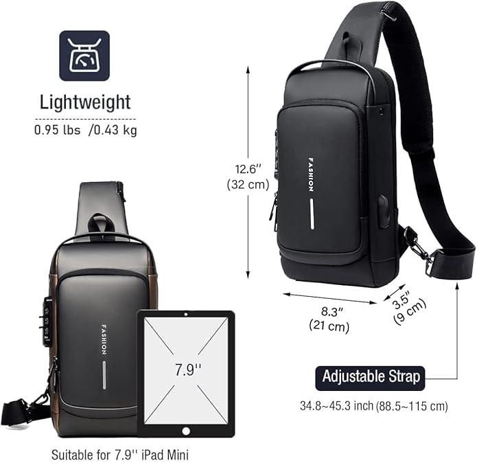 Unisex Sling Bag – Crossbody Chest Bag for Men & Women | Stylish, Lightweight & Multipurpose Travel/Everyday Companion