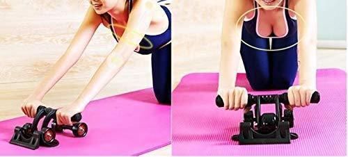 Unisex 4-Wheel AB Roller – Core & Abs Exercise Wheel for Home Workouts | Stability-Enhanced Fitness Equipment for Men & Women