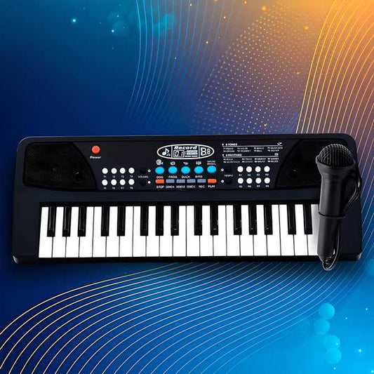 37-Key Portable Piano Keyboard Toy with Microphone – USB Powered, Sound Recording, and Music Playback | Educational Musical Toy for Kids