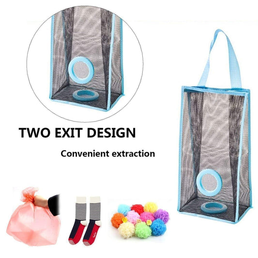 Trash Bag Organizer & Dispenser – Wall-Mounted or Drawer Plastic Bag Holder for Kitchen, Bathroom, or Laundry Room