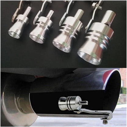 Medium Universal Turbo Sound Exhaust Muffler Whistle – Simulated Blow-Off Valve Sound Pipe for Car Motor Sport Styling