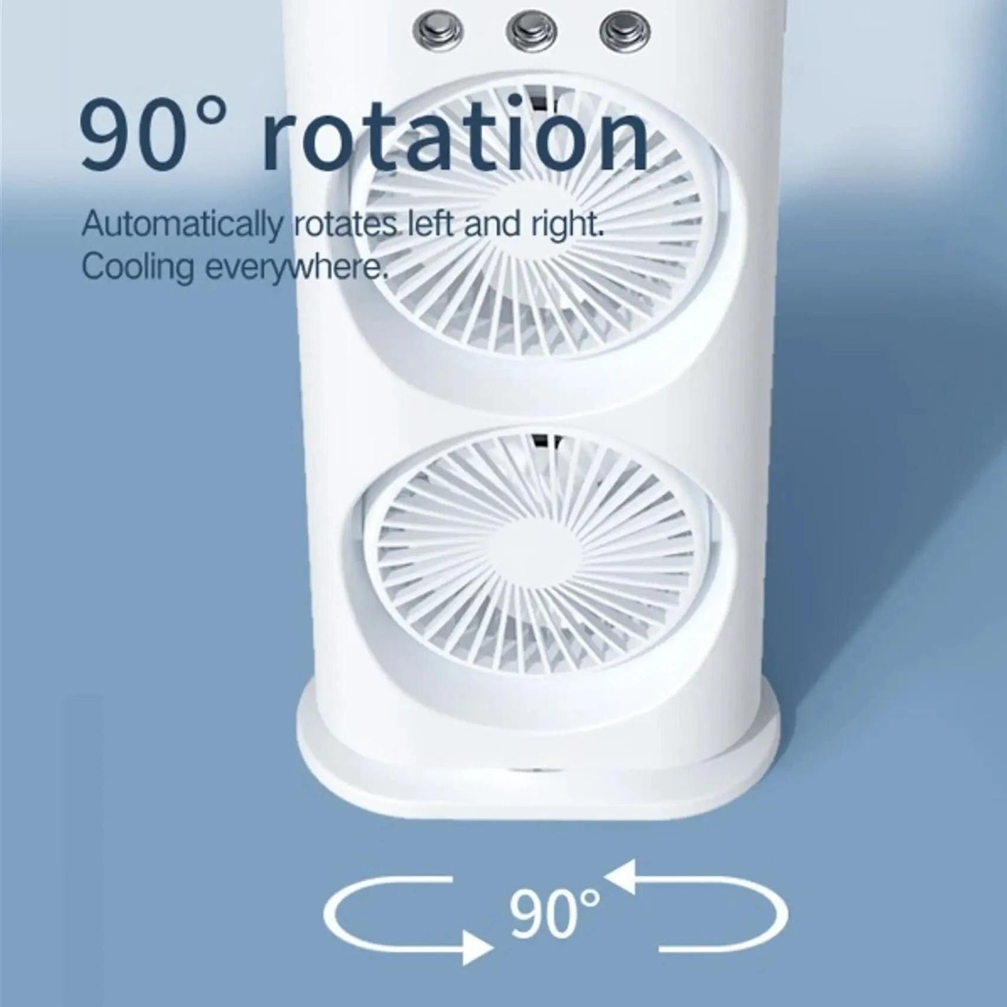 Double-Ended Spray Fan – Rechargeable Cooling Fan with Dual Mist Function for Instant Refreshment | Portable & Handheld