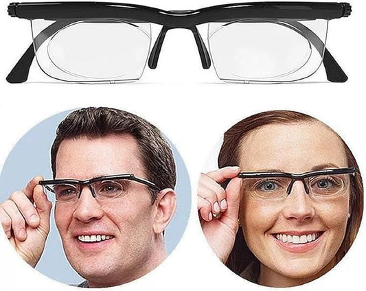Flex Focus Adjustable Glasses – Instantly Adjustable Reading & Vision Glasses for Men and Women | One Pair for All Prescriptions