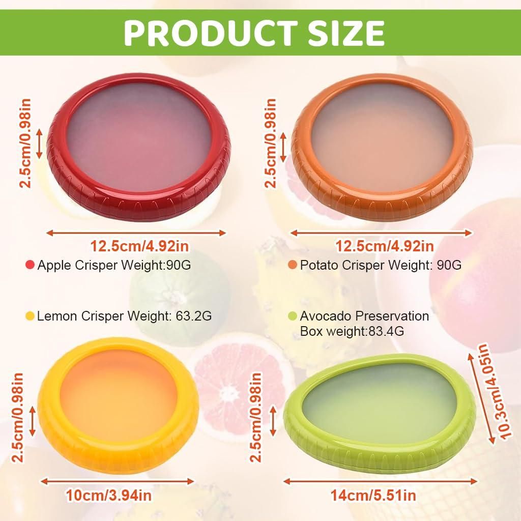 Set of 2 Fruit & Veggie Storage Boxes – Freshness Made Easy