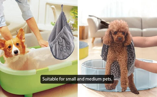 Ultra Soft Microfiber Pet Towel – Super Absorbent & Quick-Drying Bath Towel for Dogs & Cats