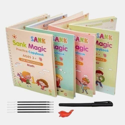 Magic Reusable Drawing Book – Water Pen Doodle & Learning Activity Book for Kids (Pack of 2)