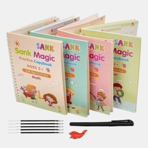 Magic Reusable Drawing Book – Water Pen Doodle & Learning Activity Book for Kids (Pack of 2)