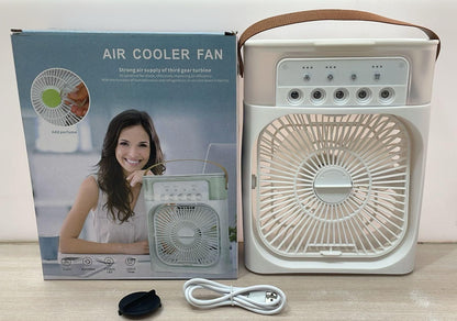 USB Electric Mini Air Cooler Fan – Portable Desktop Cooling Fan with Water Mist Function for Home, Office & Travel