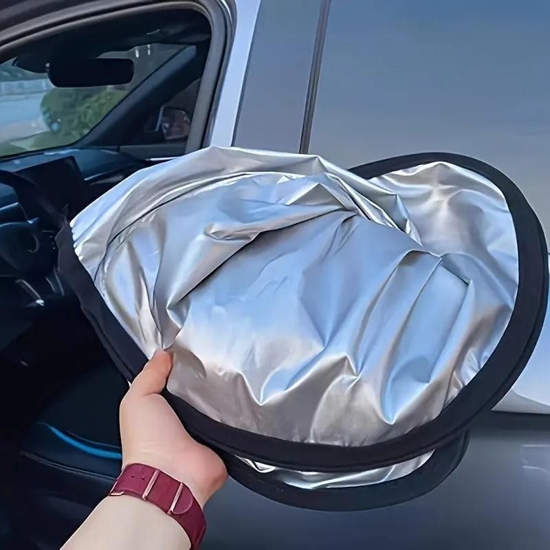 Folding Car Window Sunshade Cover – UV Protection Shield for Front & Side Windows | Foldable, Easy-to-Install Car Sun Blocker