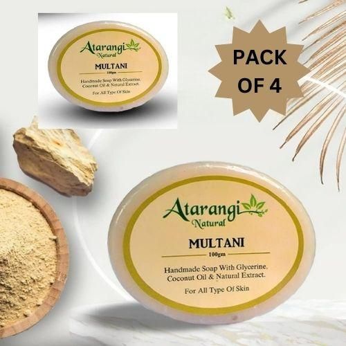 Nature’s Secret to Clear Skin – Multani Mitti Soap Power Pack (4 Bars)"