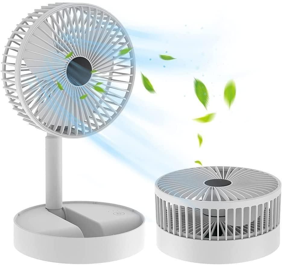 Powerful Rechargeable High-Speed Table Desk Fan – Portable Silent Cooling Fan with Adjustable Speed & USB Charging