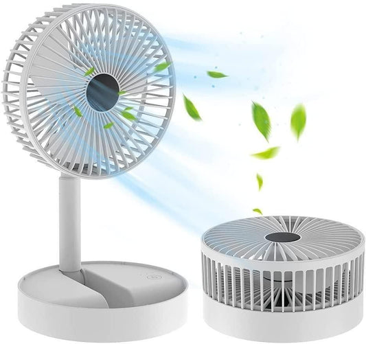 Powerful Rechargeable High-Speed Table Desk Fan – Portable Silent Cooling Fan with Adjustable Speed & USB Charging